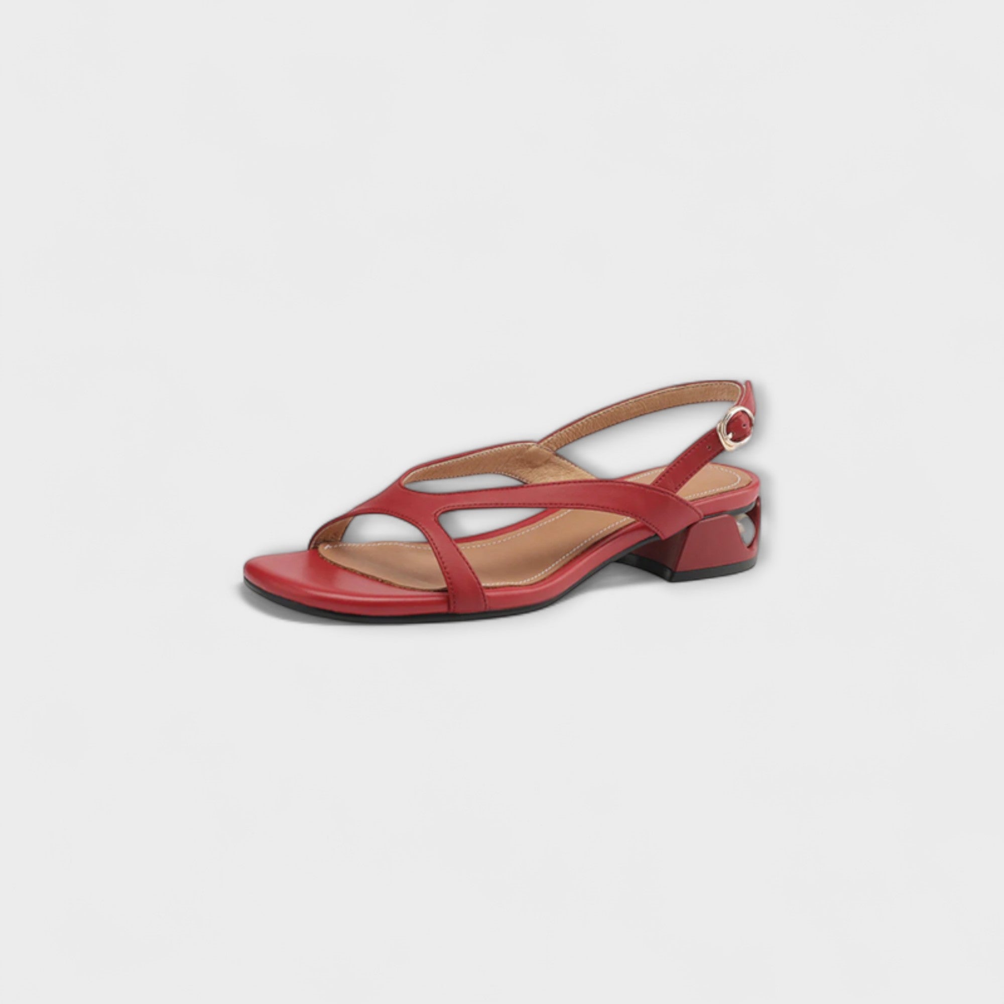 Almira – Flache Riemchensandalen mit feinem Finish