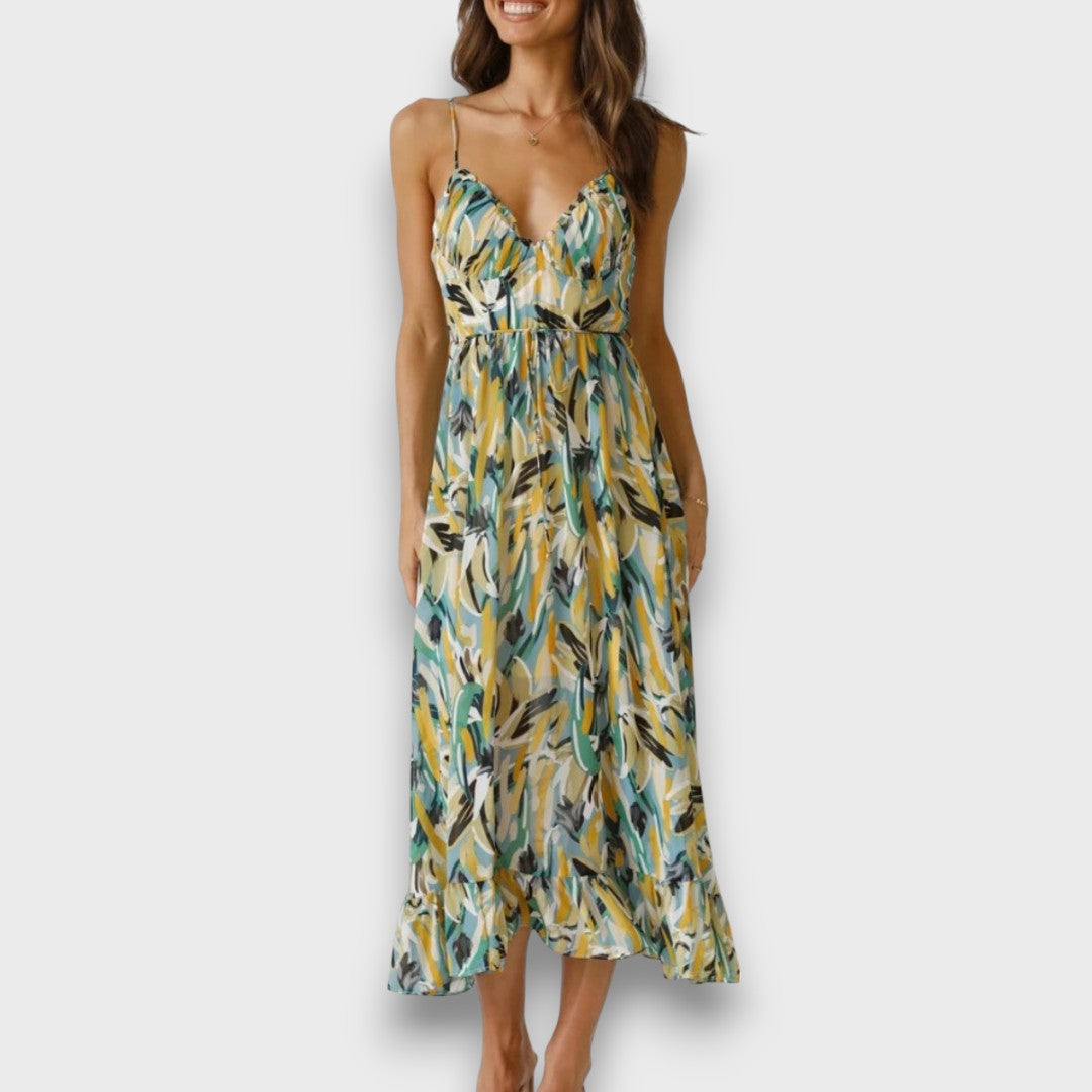 Zana – Farbintensives Sommerkleid in Midilänge Emma Fioretti