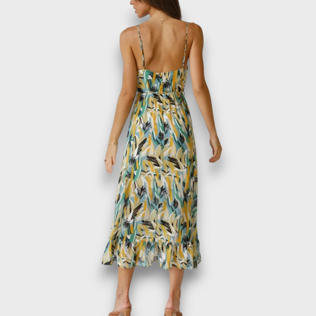 Zana – Farbintensives Sommerkleid in Midilänge Emma Fioretti