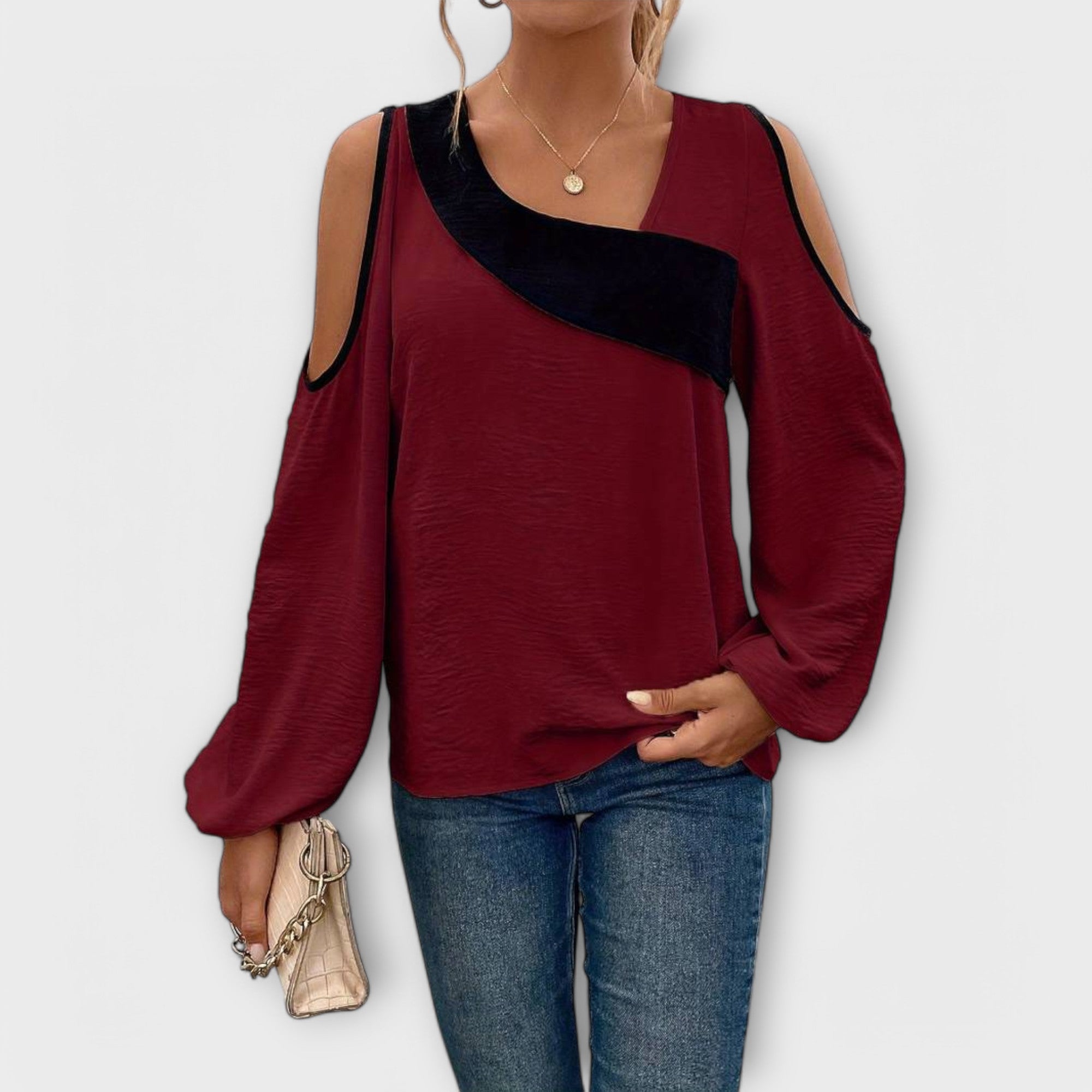 Nayela – Bluse mit quadratischem Ausschnitt Emma Fioretti