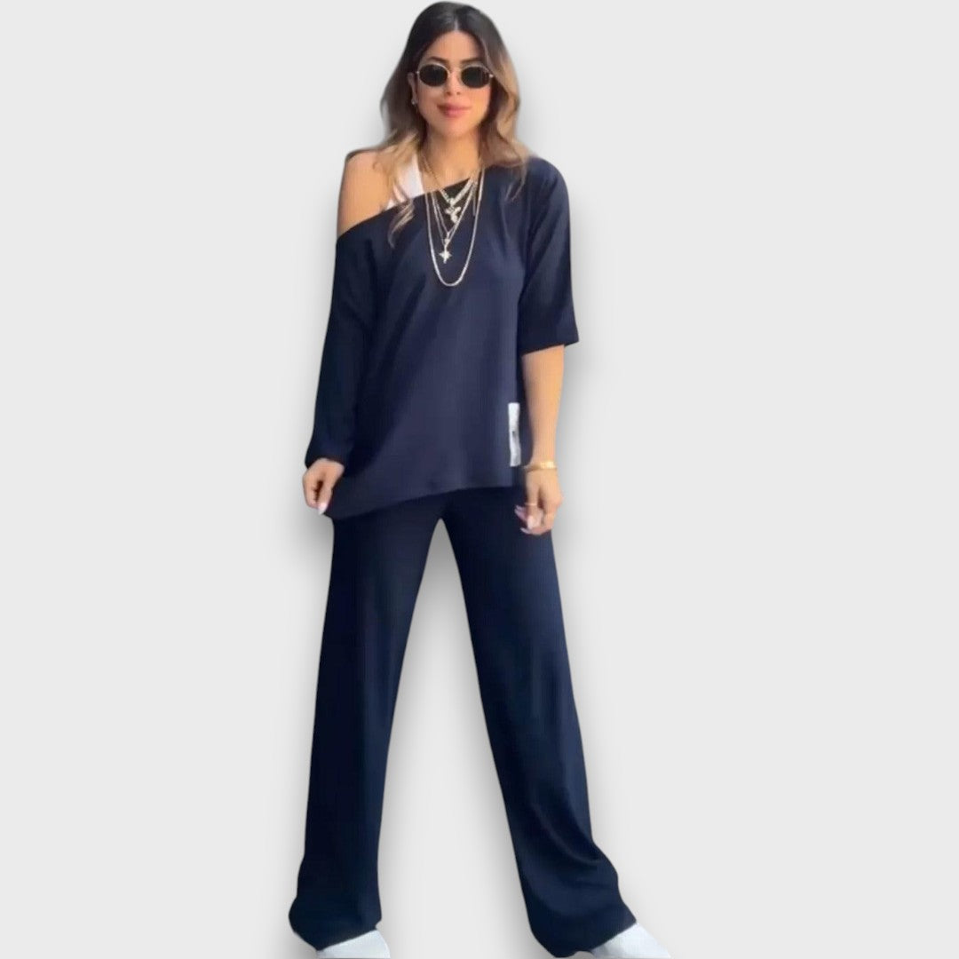 Marianna – Lockeres Set mit asymmetrischem Top - Emma Fioretti