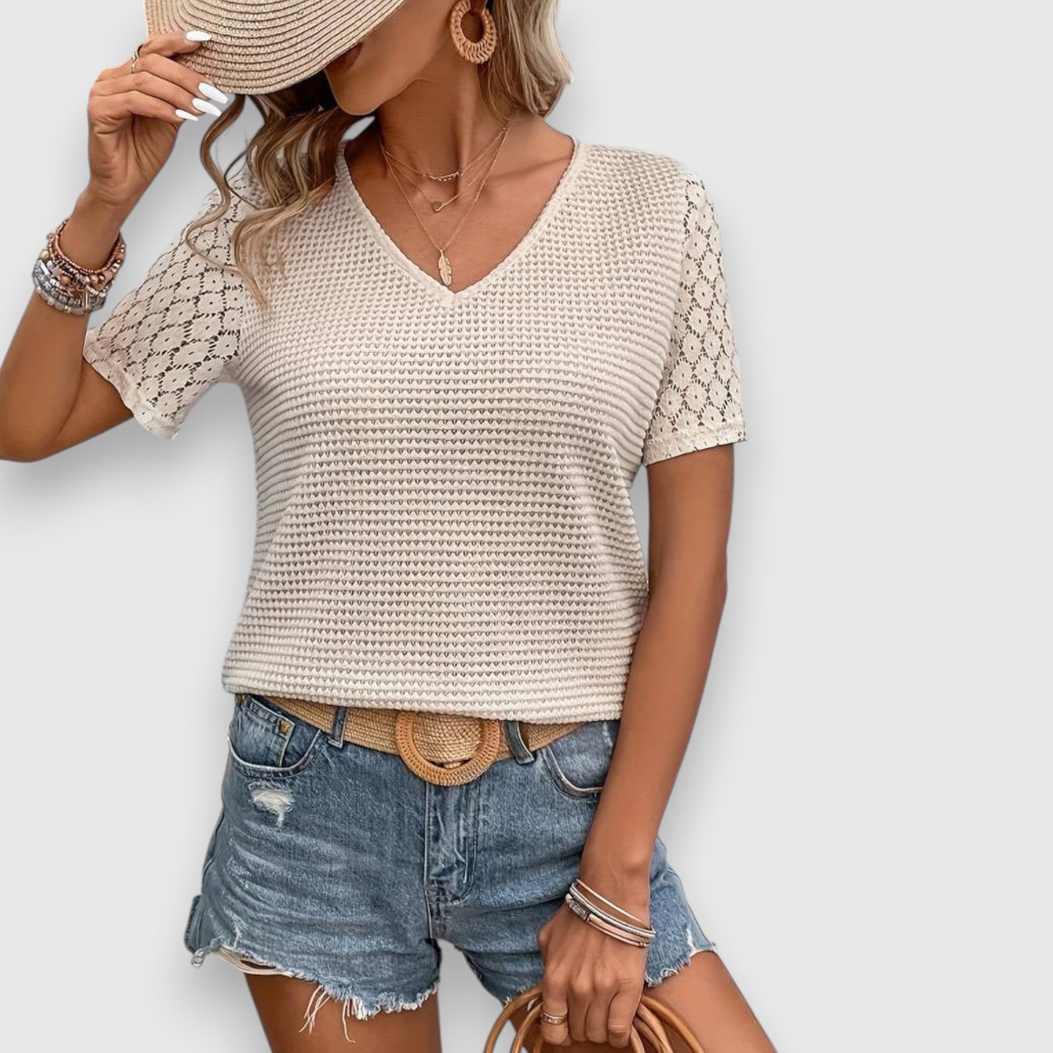Alenne – Bluse mit Spitze