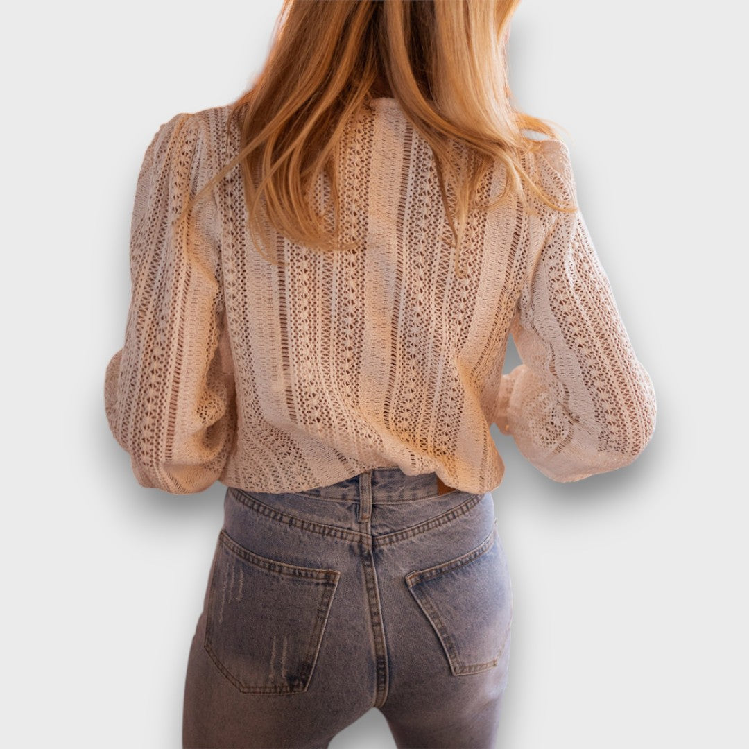 Ravelle – Strickbluse mit V-Ausschnitt - Emma Fioretti