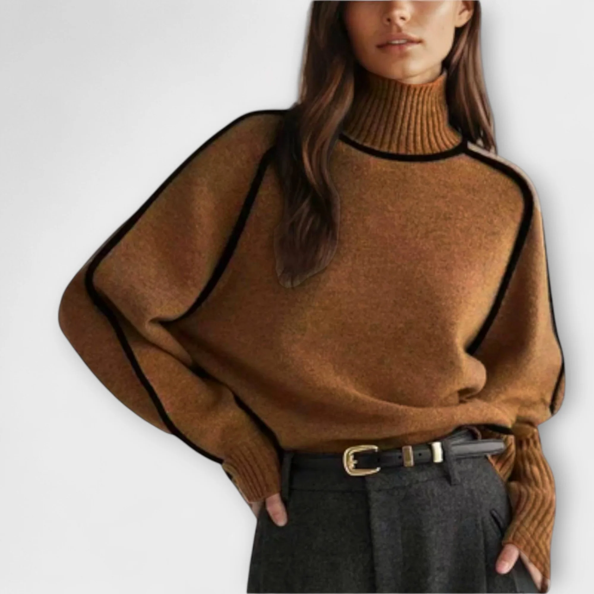 Emilie – Weicher Strickpullover mit Rollkragen