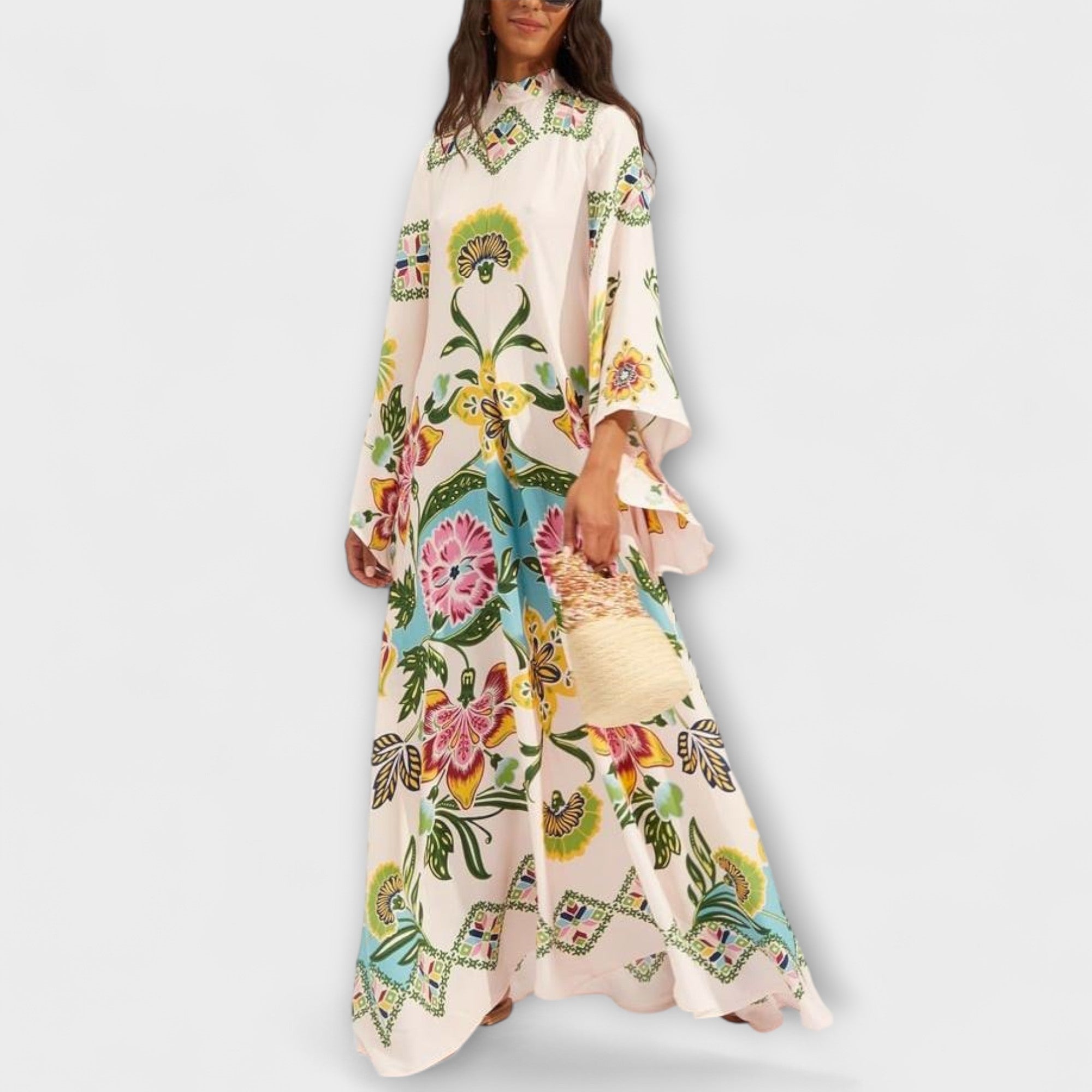 Alviana – Weites Maxikleid mit Blumenprint