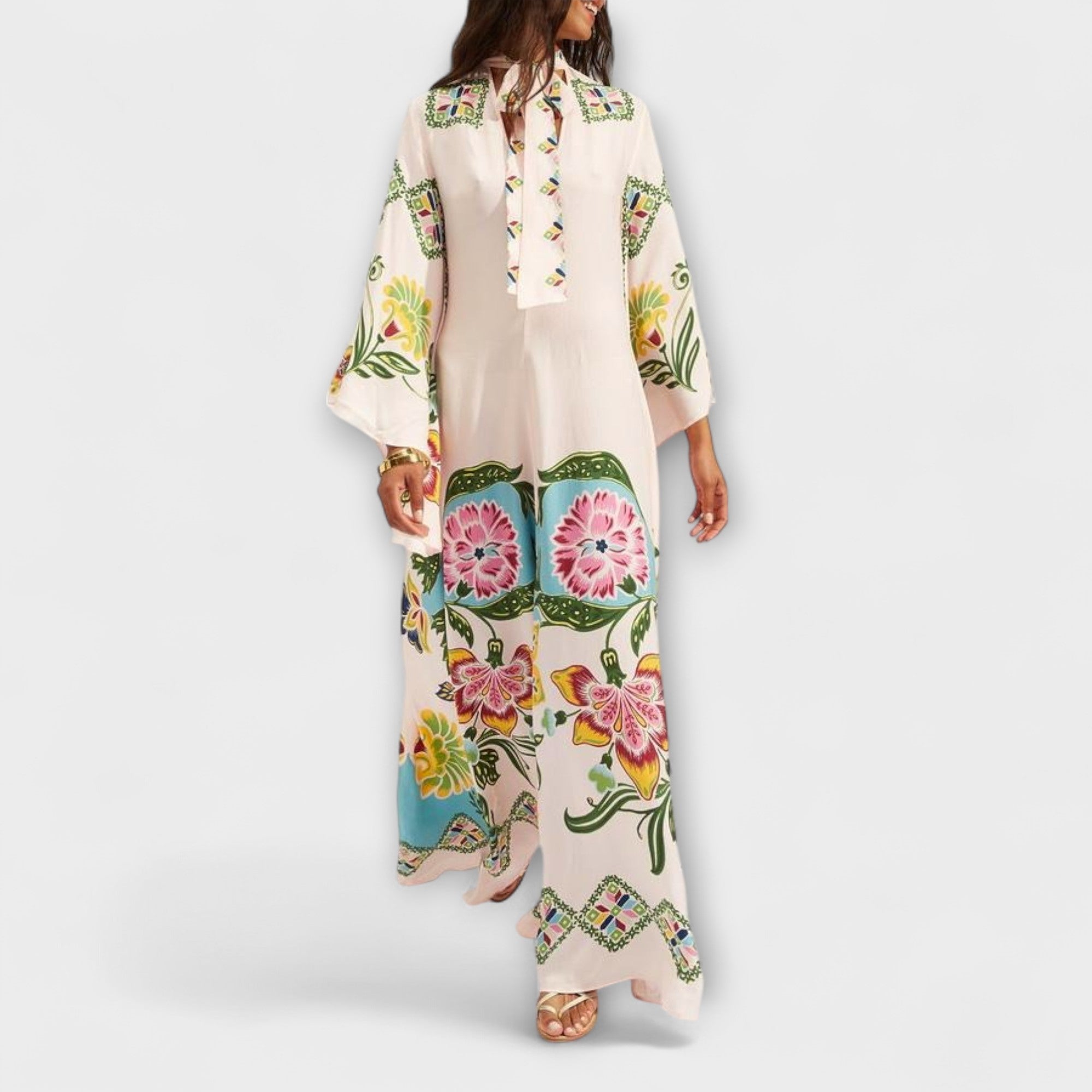 Alviana – Weites Maxikleid mit Blumenprint