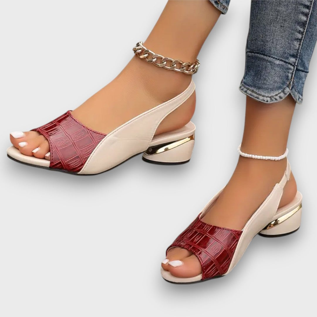 Davinya – Elegante Sandalen mit Kroko-Optik