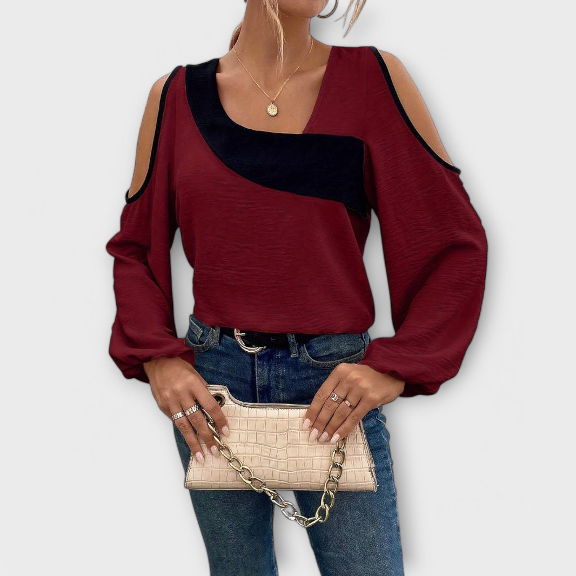 Nayela – Bluse mit quadratischem Ausschnitt Emma Fioretti