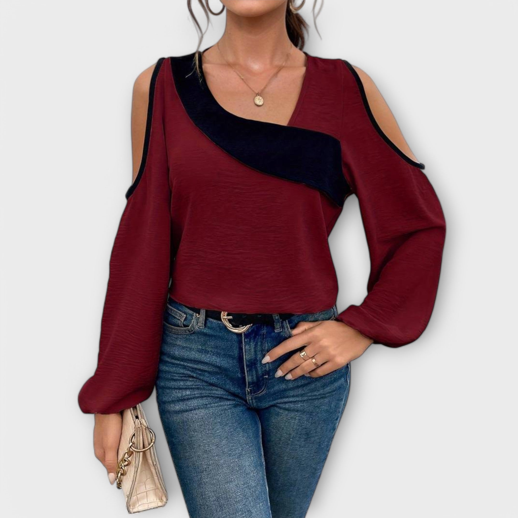 Nayela – Bluse mit quadratischem Ausschnitt Emma Fioretti