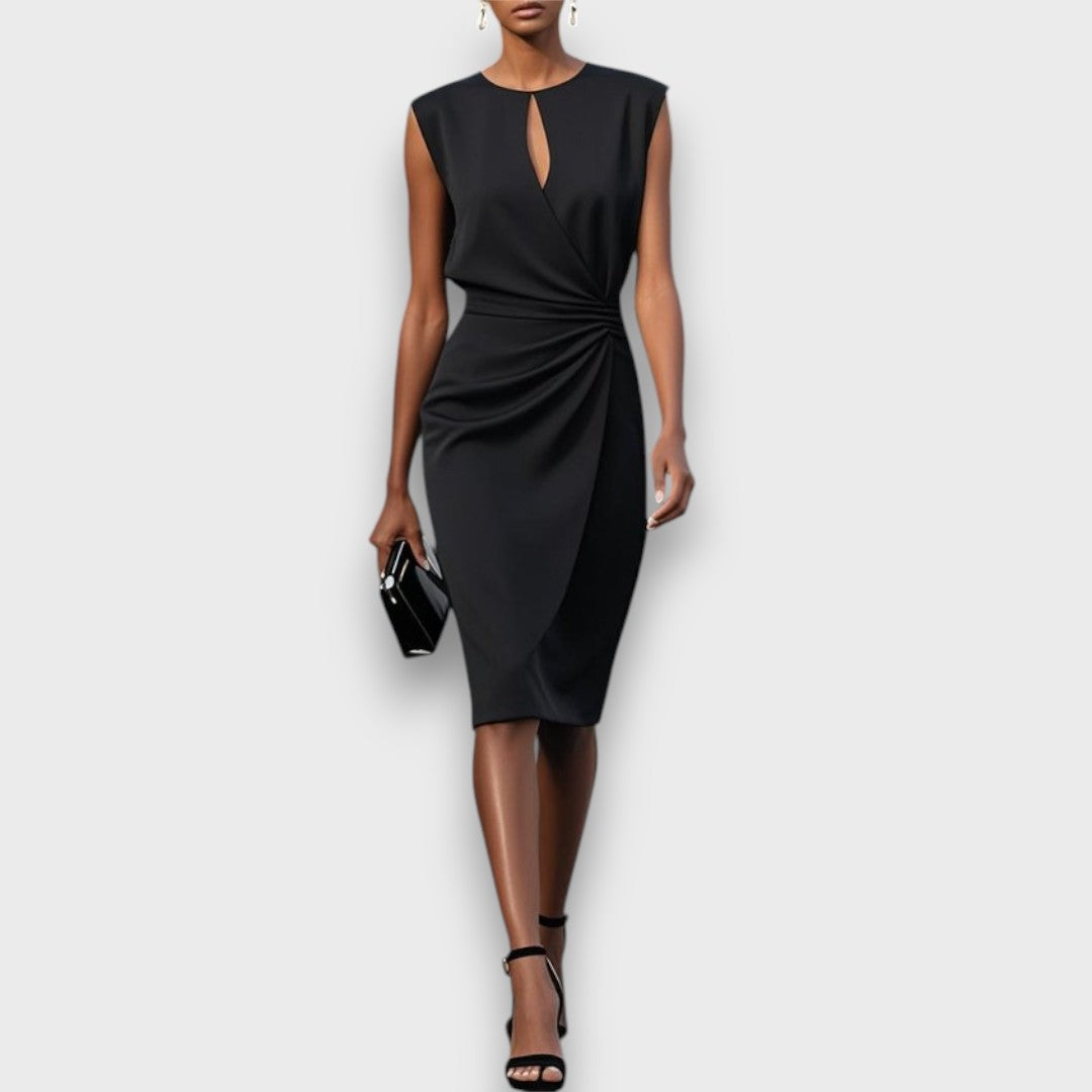 Clarisse – Midi-Kleid mit Drapierung