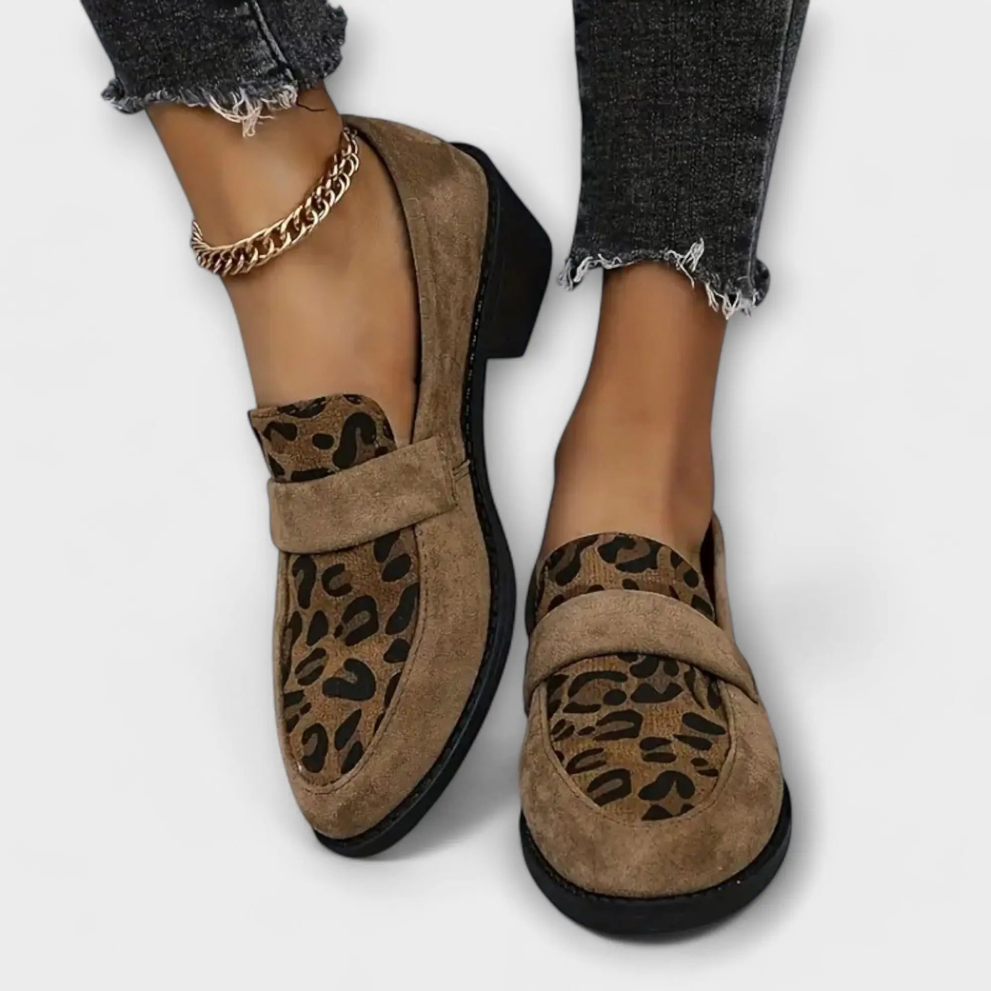 Karla – Halbschuhe mit Animal-Print - Emma Fioretti