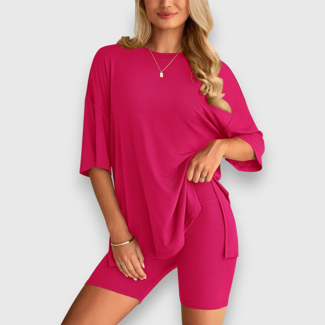 Malia – Lounge-Set aus Oversize-Shirt und Shorts Emma Fioretti