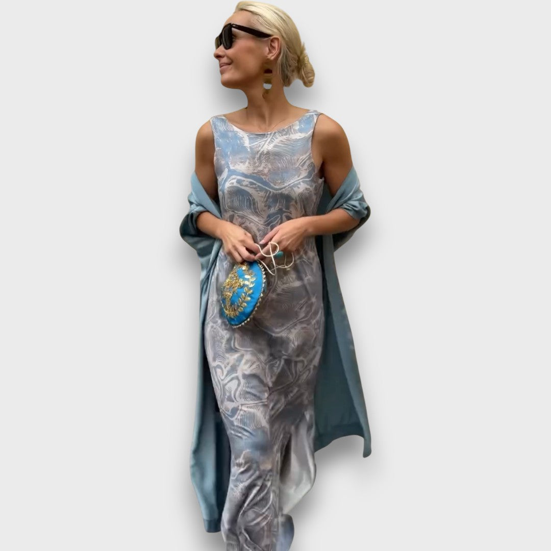 Evorie –  Maxikleid mit Cardigan