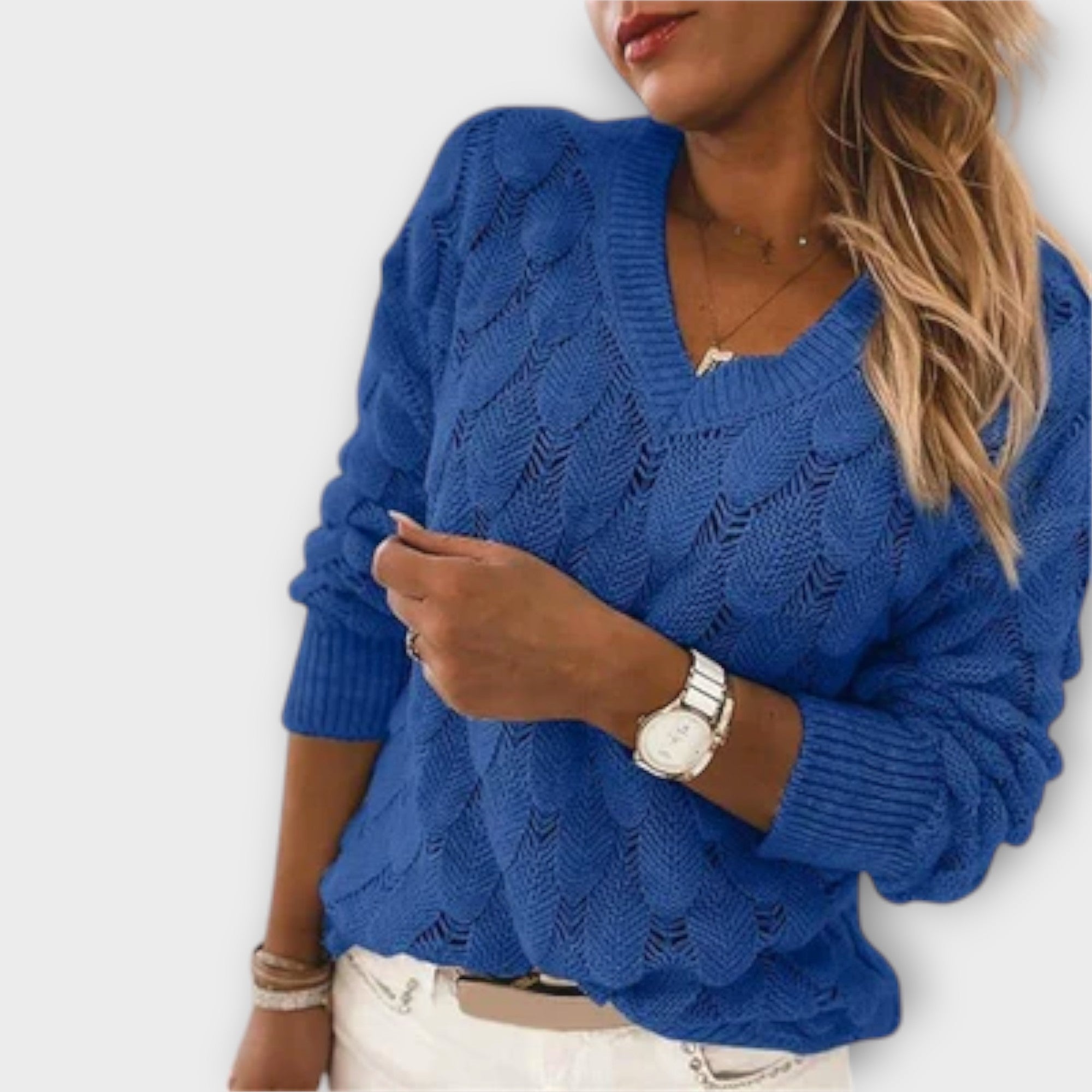 Luniel – Pullover mit V-Ausschnitt
