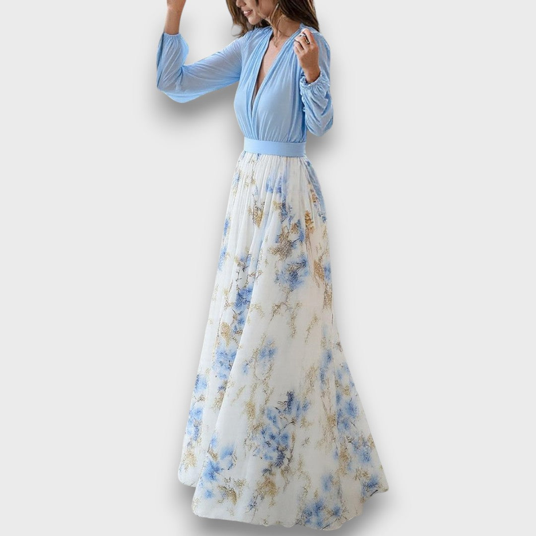 Cara – Fließendes Maxikleid mit floraler Anmut Emma Fioretti