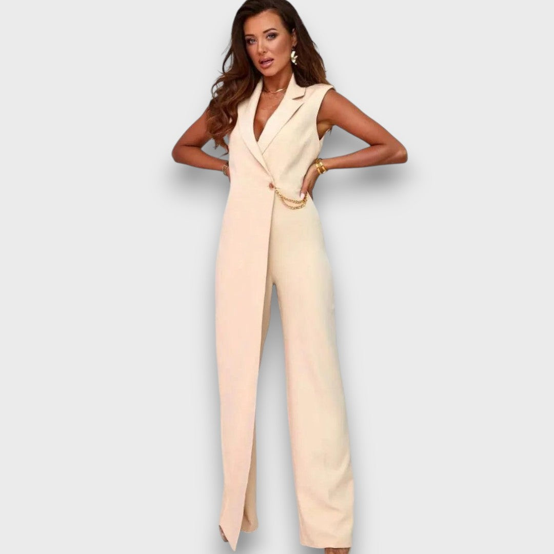 Valina – Ärmelloser Jumpsuit mit weiter Hose - Emma Fioretti